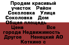 Продам красивый участок › Район ­ Соколовка › Улица ­ Соколовка › Дом ­ 18 › Общая площадь ­ 100 › Цена ­ 300 000 - Все города Недвижимость » Другое   . Ненецкий АО,Коткино с.